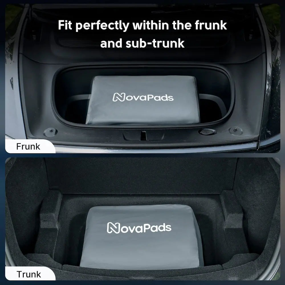 NovaPads Tesla Model Y Mattress Pro Camping Mattress for Model Y X Juniper Tesla Bed Fit perfectly within the frunk and sub-trunk