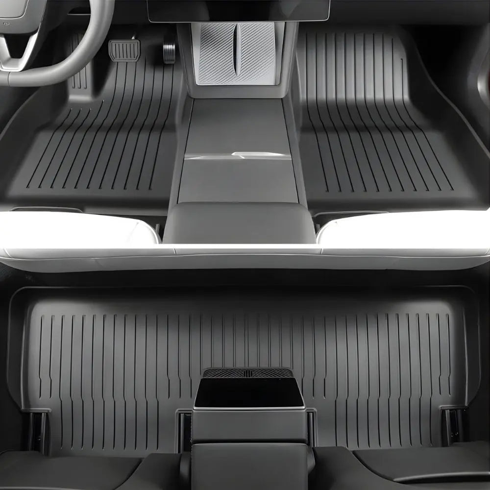 Tesla Model 3 All Weather TPE Floor Mats 2026 Model 3 Highland Waterproof Anti-Slip Floor Mat Liner Cargo