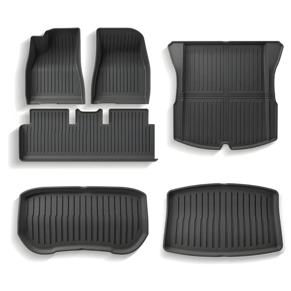 Tesla Model 3 All Weather TPE Floor Mats Model 3 Highland Waterproof Anti-Slip Mats Set
