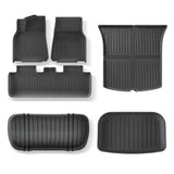 Tesla Model Y All Weather TPE Floor Mats 2025 2026 Model Y Juniper Waterproof Anti-Slip Mats Set